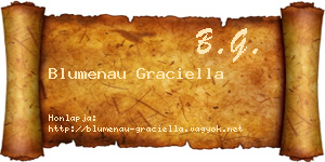 Blumenau Graciella névjegykártya